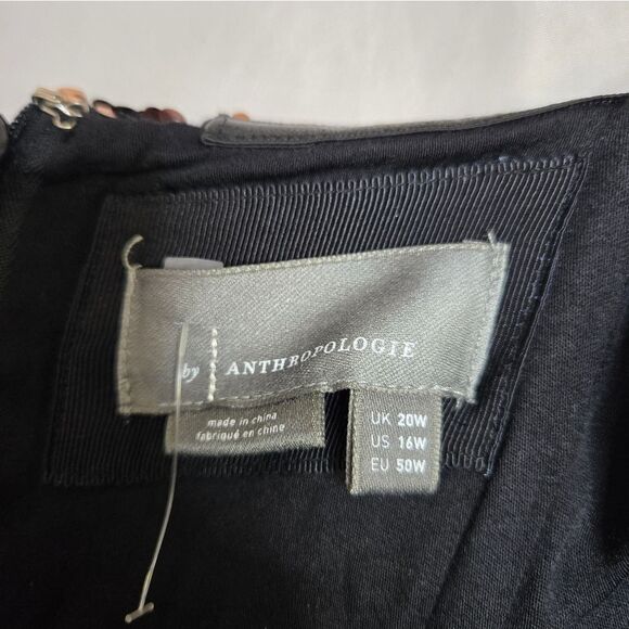 ANTHROPOLOGIE sequined strapless party NYE mini dress plus size 16 - Picture 5 of 13